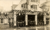 The old Aldershot Fire Station in Grosvenor Road, decorated for the peace celebrations in 1918.