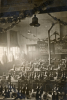 A Canadian soldiers’ dining room in Aldershot ready for Christmas lunch, 1944.
