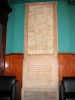The stone tablets inside the Mandora entrance hall. The top section contains the account of Abercromby’s campaign of 1801.