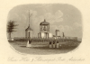 Drawing dated July 1869 showing the Bell, Time Gun and semaphore at the top of Gun Hill, adjacent to the Headquarters huts.
